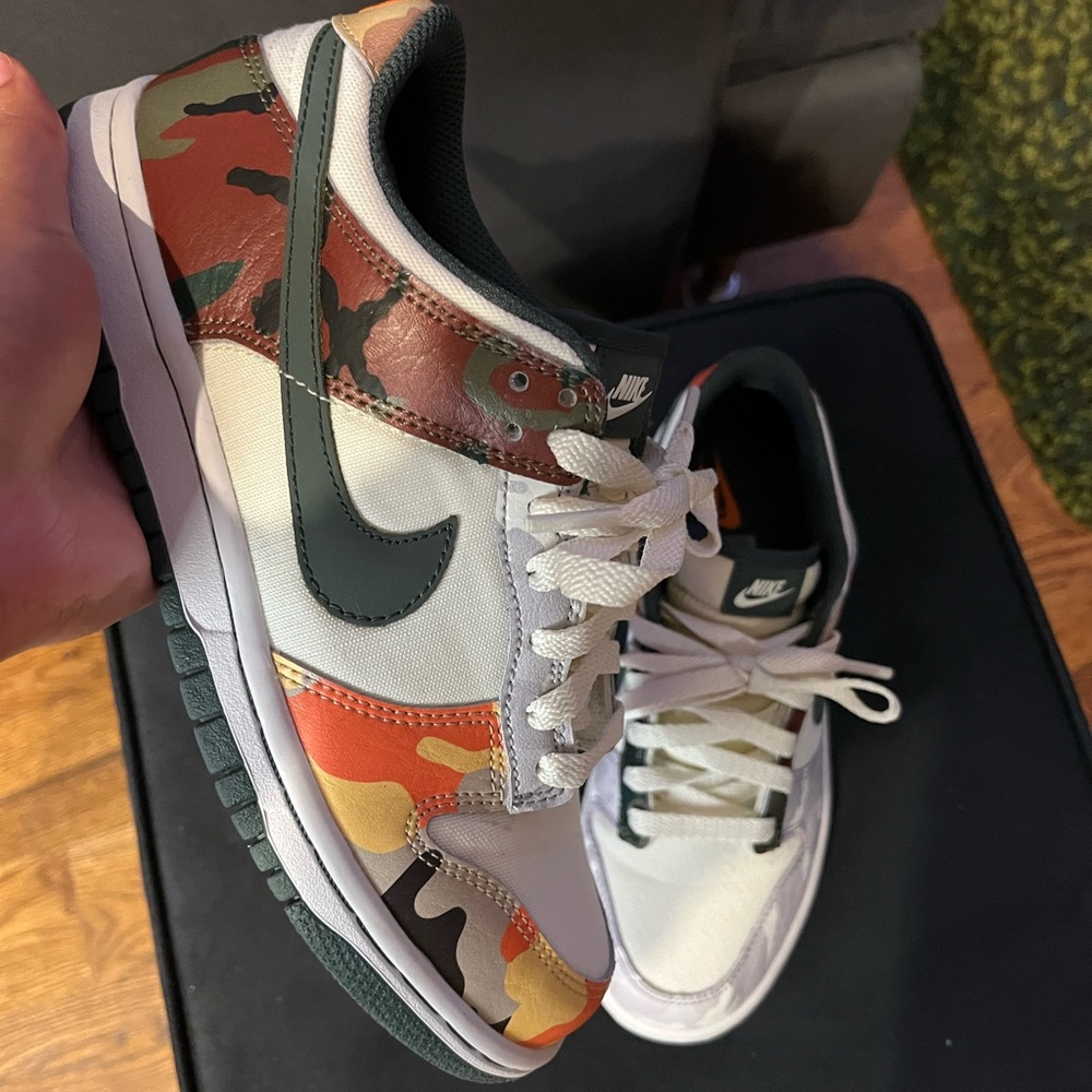 Camo Dunks Size 4.5